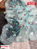 Sky Blue Pure Organza Embroidered Partywear Saree