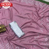 Pink Metallic Silk Partywear Saree