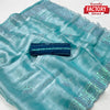 Sky Blue Jimmy Choo Sequins Worked Partywear Saree