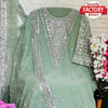 Mild Green Pakistani Partywear Georgette Suit