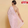 Pink Organza Embroidered Fancy Partywear Saree