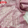 Pink Organza Embroidered Fancy Partywear Saree