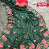 Green Pure Organza Multi-Embroidery Partywear Saree