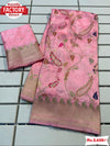 Pink Pure Dola Silk Partywear Saree