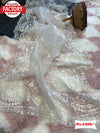 White Pure Organza Partywear Embroidered Saree