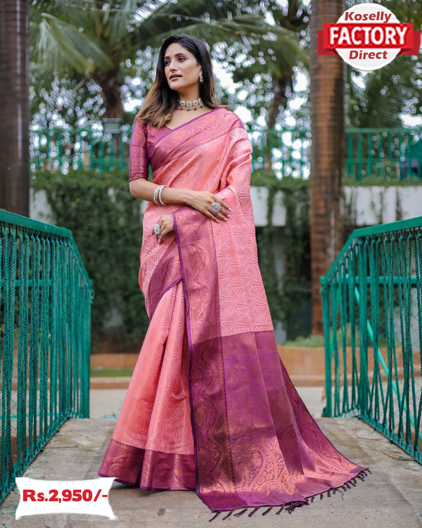 Rajpath Ananta Copper Zari Latest Designer Soft Handloom Sarees Collection  Catalog