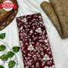 Maroon Pure Soft Organza Partywear Fancy Saree