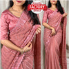 Pink Georgette Weaving And Embroidered Partywear Saree