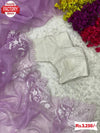 Lavender Pure Soft Organza Embroidered Partywear Saree With Readymade Blouse