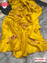 Yellow Pure Malai Silk Embroidered Partywear Saree