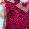 Magenta Vichitra Silk Partywear Saree