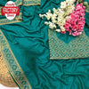 Sea Green Vichitra Silk Partywear Saree