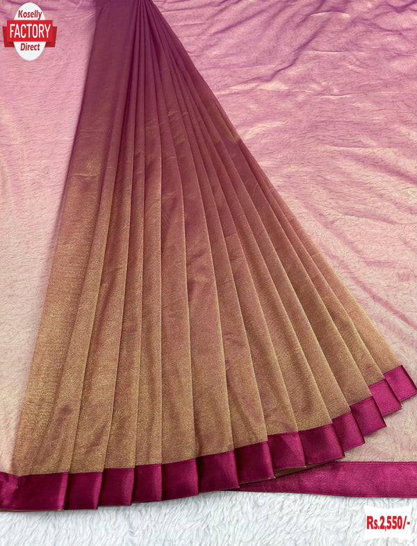 Multi-shaded Jimmy Choo Silk Partywear Saree