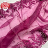 Wine Pure Organza Thread And Sequins Partywear Saree