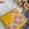 Yellow Pure Soft Organza Multi-embroidery Partywear Saree