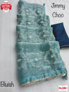 Light Blue Jimmy Choo Embroidered Partywear Saree