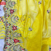 Yellow Jimmy Choo Embroidered Partywear Saree