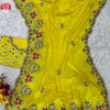 Yellow Jimmy Choo Embroidered Partywear Saree