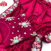 Cherry Blooming Vichitra Multi-matte Sequins Partywear Saree