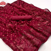 Magenta Soft Weaving Brasso Partywear Saree