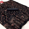 Black Soft Weaving Brasso Partywear Saree