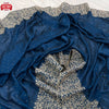 Deep Blue Vichitra Silk Embroidered And Stone Work Partywear Saree