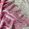 Pink Pure Jimmy Choo Stone-work Partywear Saree