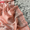 Peach Pure Jimmy Choo Stone-work Partywear Saree