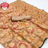 Fancy Soft Floral Brasso Partywear Saree