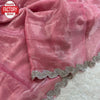 Pink Pure Jimmy Choo Silk Zircon Stone Work Partywear Saree