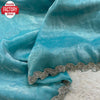 Sky Blue Pure Jimmy Choo Silk Zircon Stone Work Partywear Saree