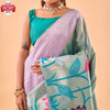 Lavender Pure Paithani Silk Rich Weaving Partywear Saree