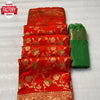 Red Pure Dola Crepe Silk Partywear Saree