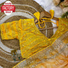 Yellow Rangoli Silk Prism Print Partywear Sequins Worked Saree