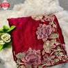 Magenta Pure Rangoli Silk Embroidered Partywear Saree