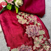 Magenta Pure Rangoli Silk Embroidered Partywear Saree