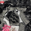 Black Pure Organza Silk Embroidered Partywear Saree