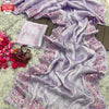 Lavender Heavy Burberry Silk Multi-embroidered Partywear Saree