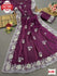 Wine Jimmy Choo Silk Partywear Saree With Embroidery Work