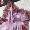 Lavender Jimmy Choo Silk Embroidered Partywear Saree