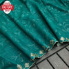 Turquoise Pure Ruhi Silk Water Sequins Partywear Saree