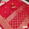 Red Golden Zari Banarasi Silk Saree