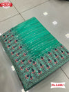 Sea Green Net Partywear Saree