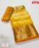 Yellow Shibori Dyed Pure Organza Banarasi Border Saree