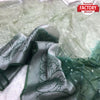 Light Green Organza Silver Weaving Border Partywear Saree