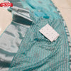 Sky Blue Pure Nylon Organza Partywear Saree