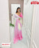 Multi-shaded Chinnon Silk Partywear Saree