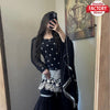 Black Partywear Kurtha Sharara Set