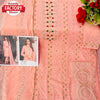 Peach Georgette Partywear Kurtha Piece