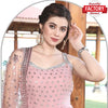 Light Pink Partywear Kurtha Sharara Dupatta Set